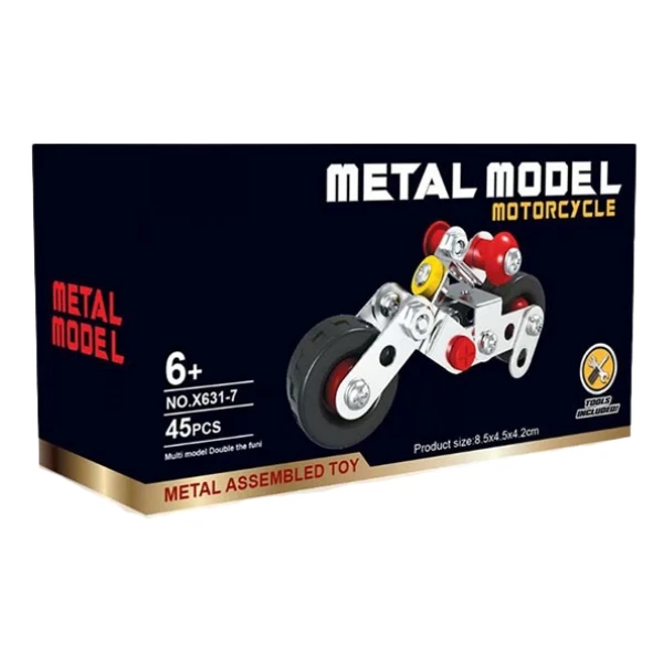 Set de construcție metalic „motocicletă off-road”, 45 elem. 3