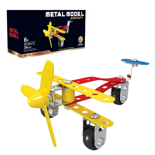 Set de construcție metalic „avion”, 36 elem. 2