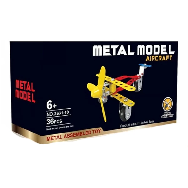 Set de construcție metalic „avion”, 36 elem. 3
