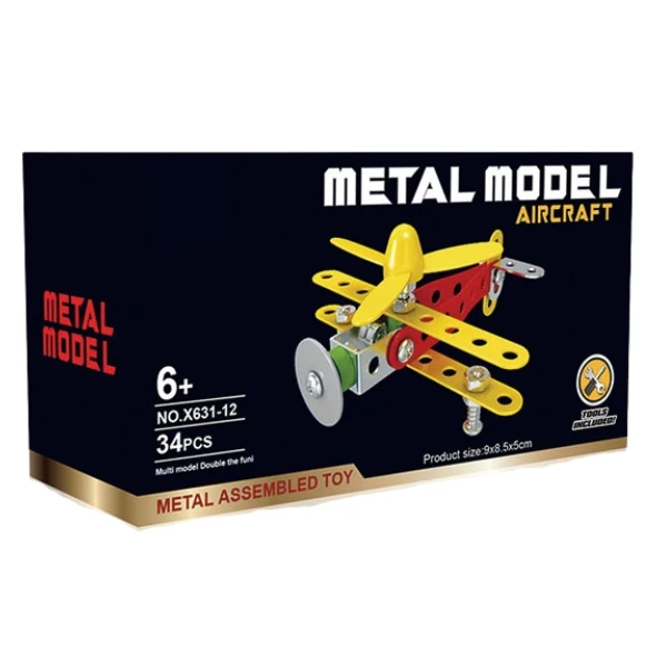 Set de construcție metalic „avion”, 34 elem. 3