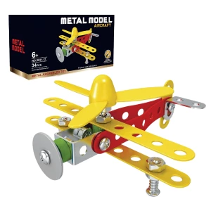 Set de construcție metalic „avion”, 34 elem.