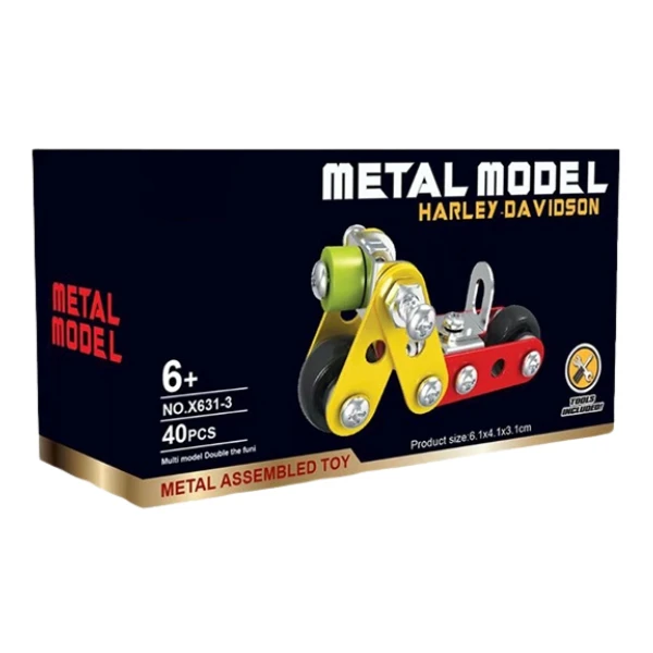 Set de construcție metalic „harley-davidson”, 40 elem. 3