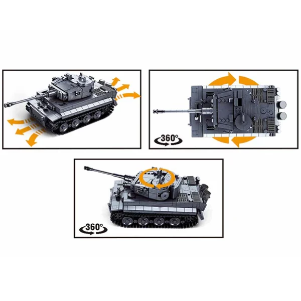 Set de construcție "tanc tiger", 814 elem. 7