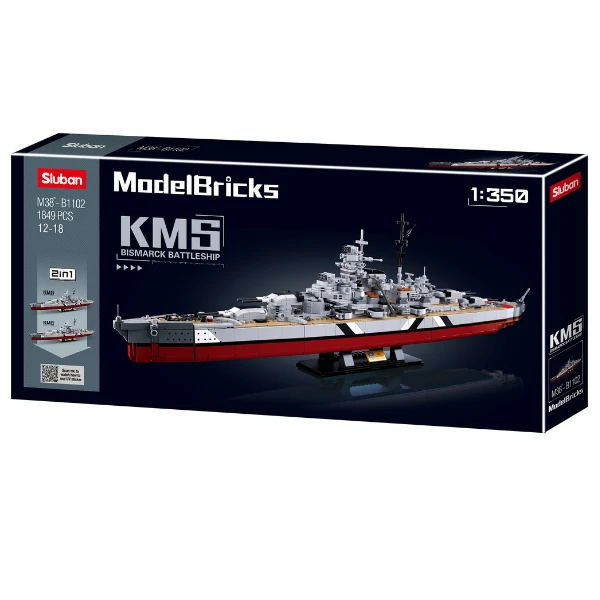 Set de construcție "bismarck", 2 in 1 1849 elem. 3