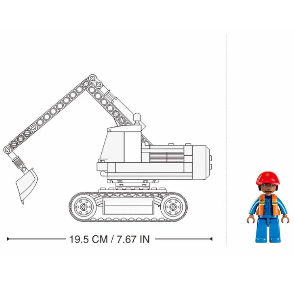 Set de construcție ”excavator mic e6”, 138 elem. 3