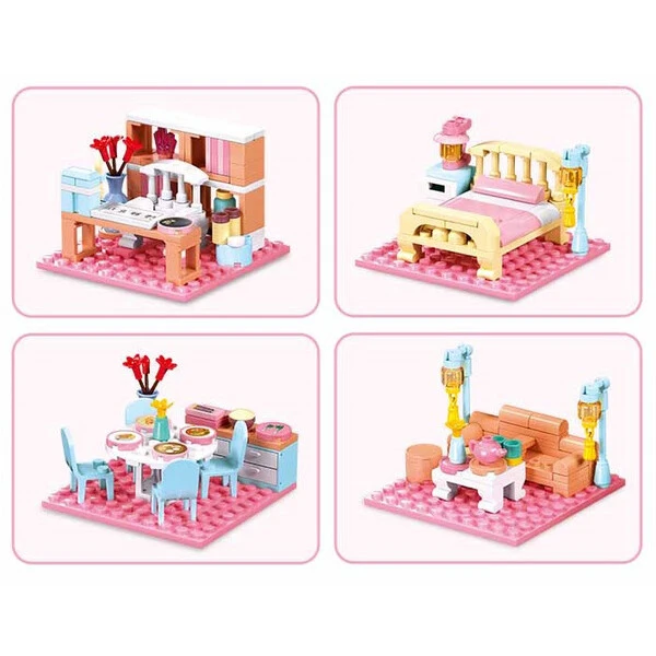 Set de construcție ”vilă în stil chinezesc”, 1210 elem. 5