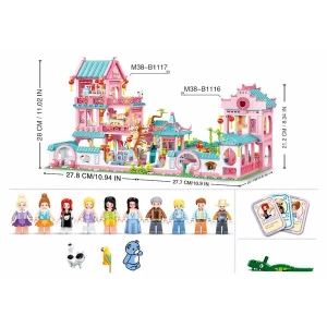 Set de construcție ”vilă în stil chinezesc”, 1210 elem. Thumbnail 4