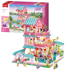 Set de construcție ”vilă în stil chinezesc”, 1210 elem.