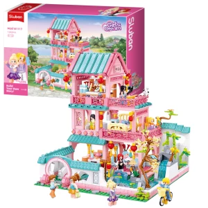 Set de construcție ”vilă în stil chinezesc”, 1210 elem.