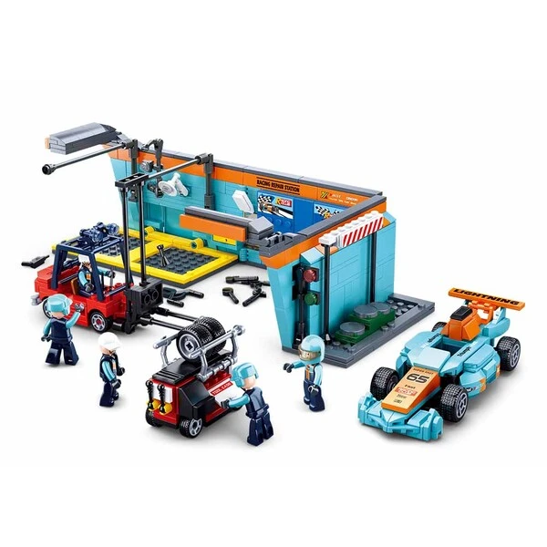 Constructor racing team - f1 maintenance station 4