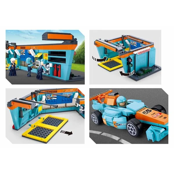 Constructor racing team - f1 maintenance station 3