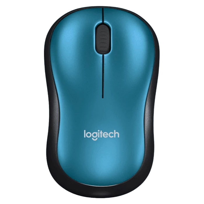 Mouse wireless logitech m185, albastru 12