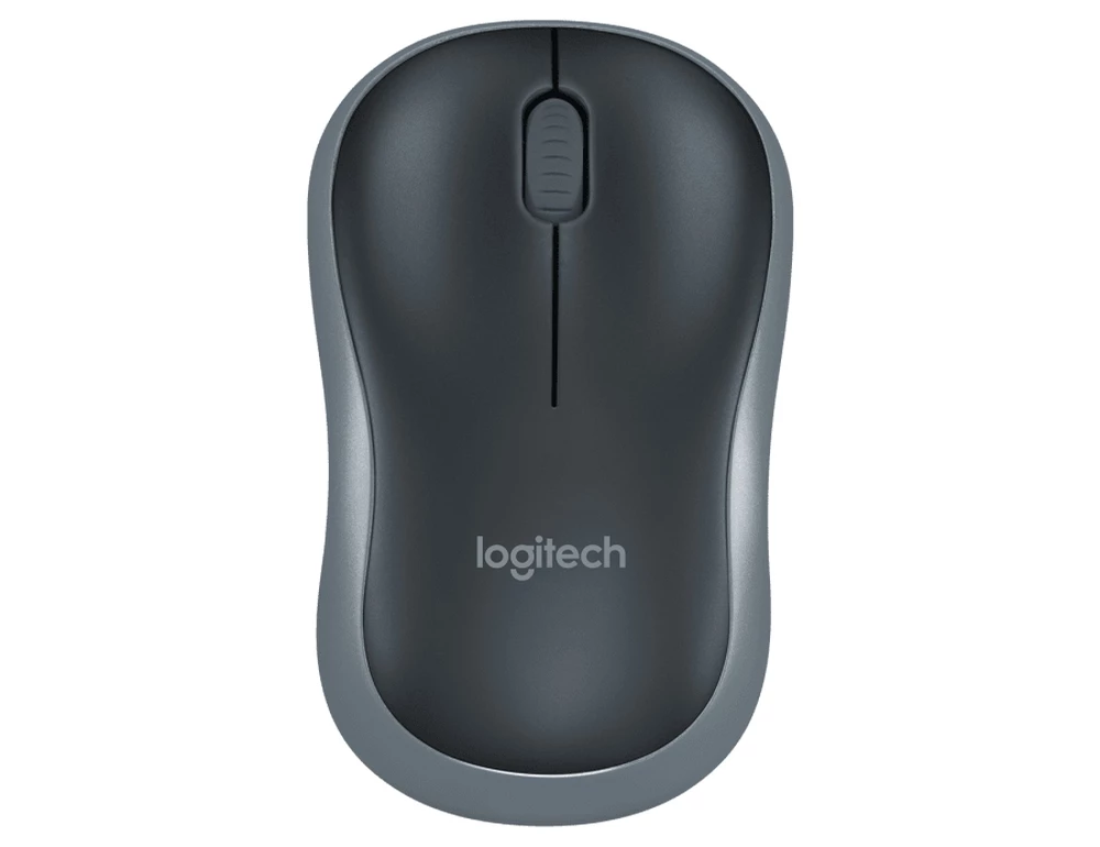 Беcпроводная мышь logitech m185, серый 14