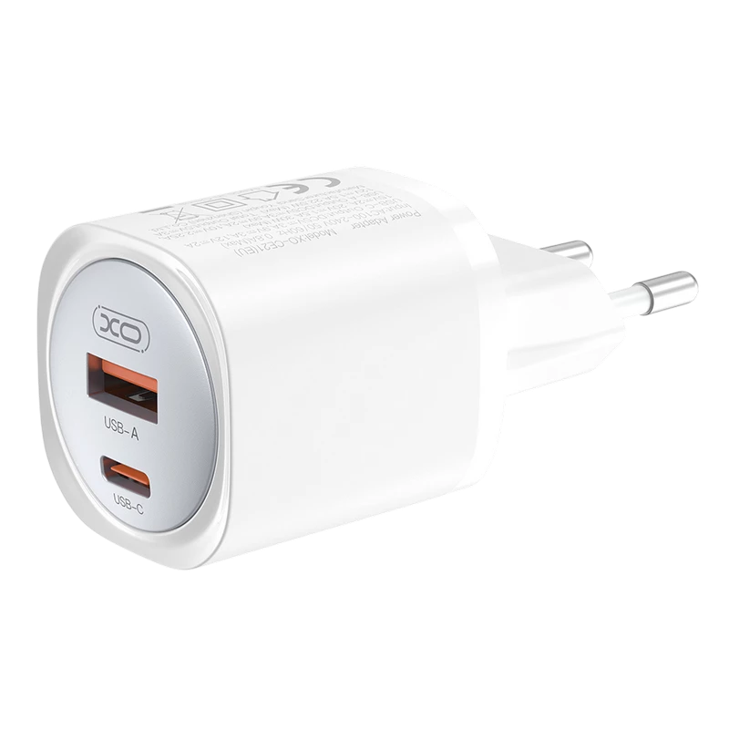 Încărcător xo ce30 + usb-c, 30w, alb 2