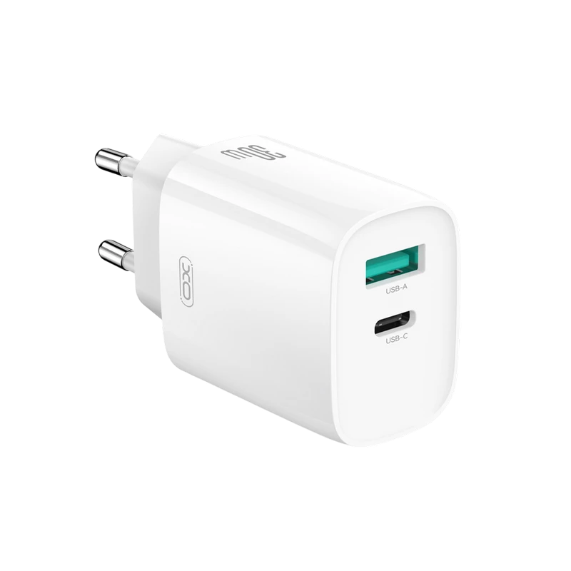 Încărcător xo ce30 + usb-c, 30w, alb 10