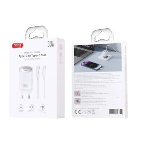 Încărcător xo ce30 + usb-c, 30w, alb Thumbnail 8