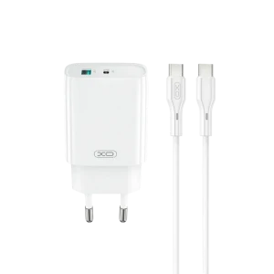 Зарядное устройство xo ce30 + usb-c, 30вт, белый