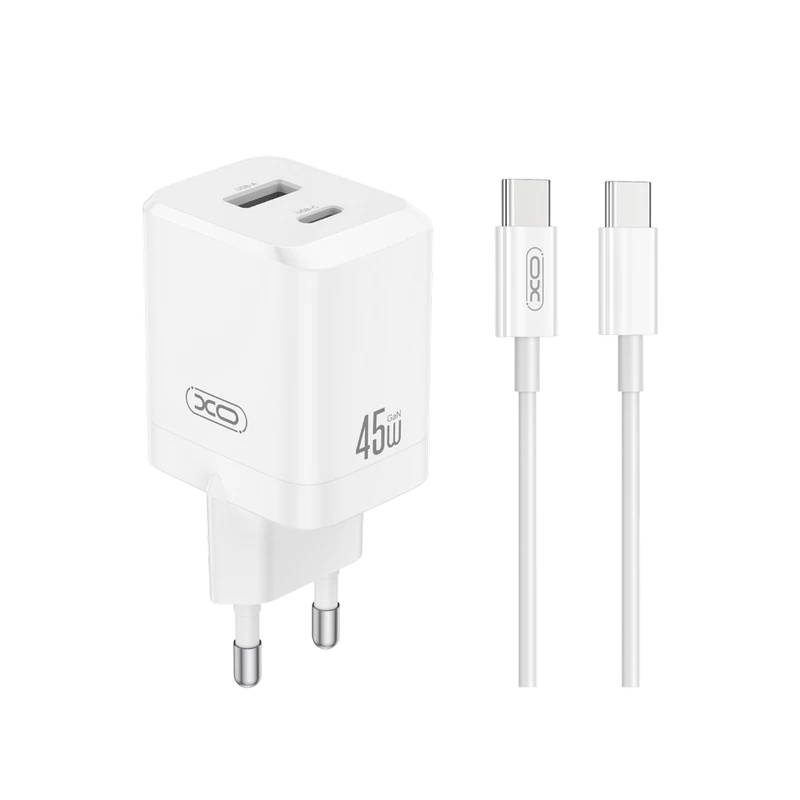 Зарядное устройство xo ce36+ usb-c, 45вт, белый 2