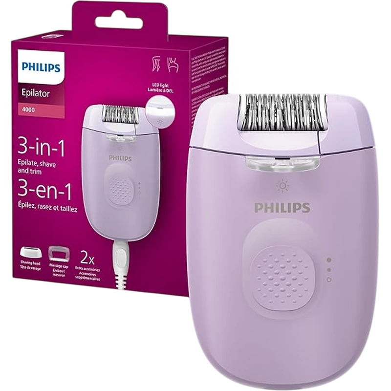 Эпилятор philips bre237/00, фиолетовый 5