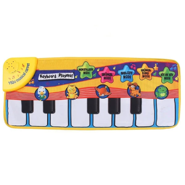 Covoraș muzical cu pian – jucărie distractivă și senzorială pentru bebeluși 3