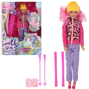 Păpușă în costum, cu accesorii, 29 cm, 2 modele