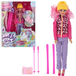 Păpușă în costum, cu accesorii, 29 cm, 2 modele