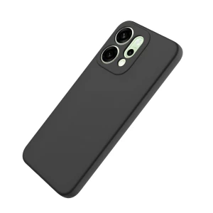 WOO Case Liquid Silicone Oppo Reno 14, Black Thumbnail 3