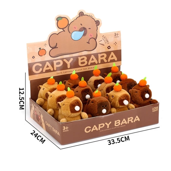 Breloc moale „capibara”, cu gumă de mestecat, 2 modele 4
