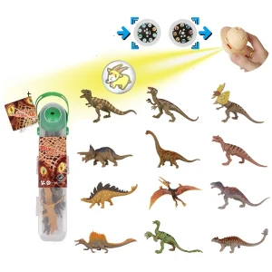 Set de mini-figurine „dinozauri”, cu proiector