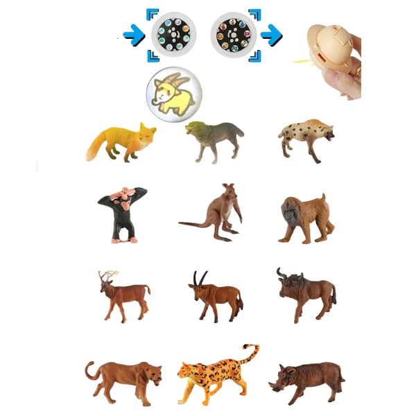 Set de mini-figurine „colecția animalelor sălbatice” 2