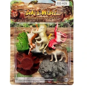Set de mini-figurine „animalele savanei”