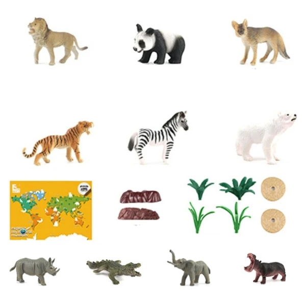 Set de mini-figurine „lumea animalelor” 2
