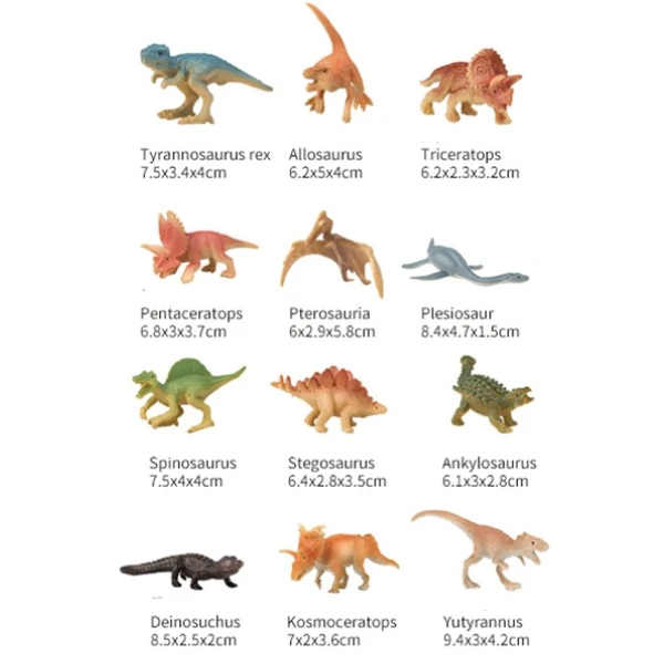 Set de mini-figurine de dinozauri „muzeul naturii” 2