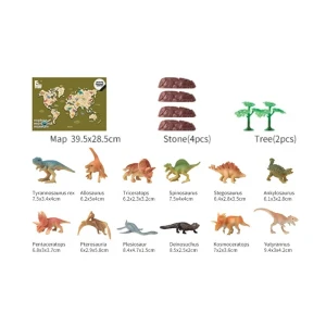 Set de mini-figurine de dinozauri „muzeul naturii” Thumbnail 3