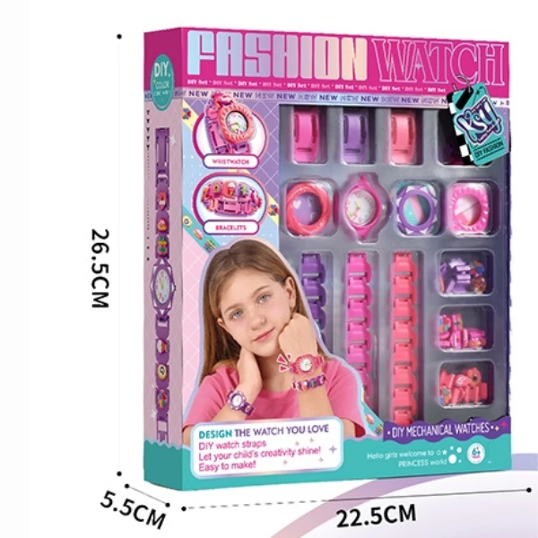 Set creativ pentru fete „ceasuri la modă” cu accesorii 4