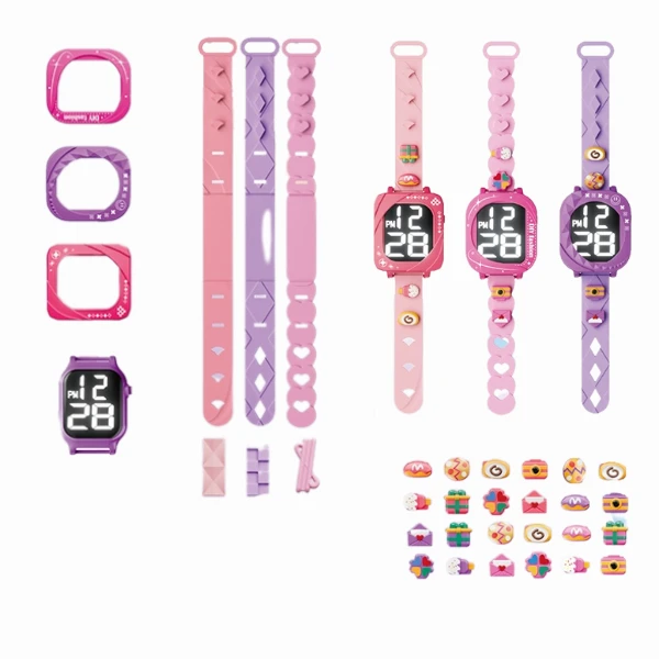 Set interactiv pentru copii „ceasuri la modă” cu accesorii 3