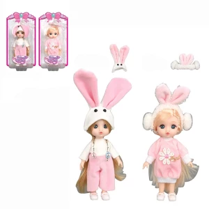 Păpușică drăguță în costum de iepuraș, 2 modele Thumbnail 2