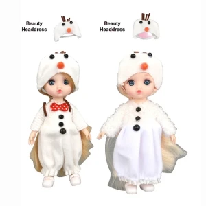 Păpușică drăguță în costum de om de zăpadă, 2 modele Thumbnail 2