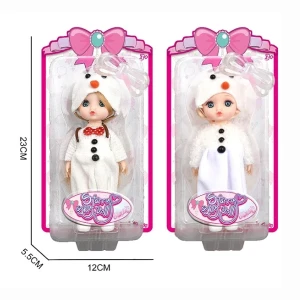 Păpușică drăguță în costum de om de zăpadă, 2 modele Thumbnail 3