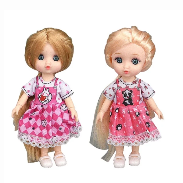 Păpușică mică în rochie roz, 2 modele 2