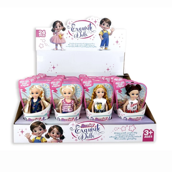 Păpușică mică elegantă 14 cm, diverse modele 2