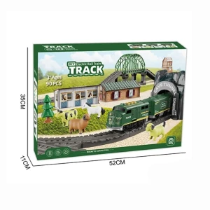 Tren electric cu cale ferată și accesorii Thumbnail 3