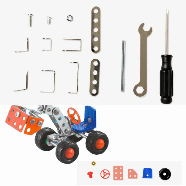 Set de construcție metalic „excavator” 3