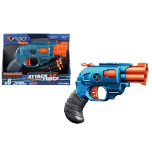 Pistol cu țeavă dublă și gloanțe moi