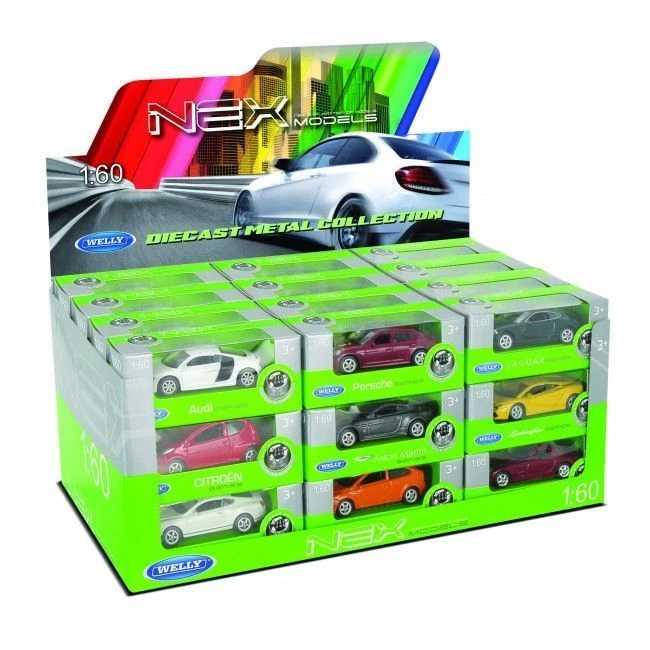 Mașini metalice de colecție 1:60 welly, 12 modele 14