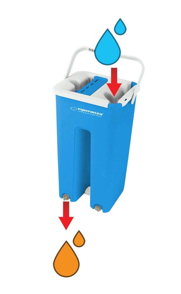 Mop esperanza perfect clean ehs004 - set galeata si mop, cap de curatare 32 x 12cm, galeata 37 x 20 x 17 cm, 1 x galeata, 1 x mop, 1 x microfibra 4