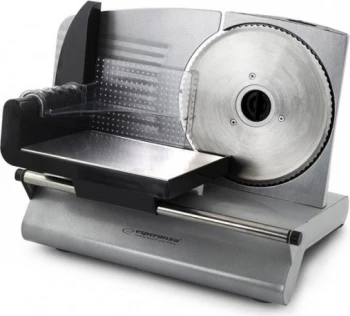 Food slicer esperanza mortadella ekm018k 150w, slicing thickness - 0 - 15 mm, maximum uninterrupted working time 5  minutes, break-up time before next 2