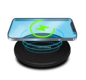 Wireless fast charging pad esperanza preon ezc102, output power: 5w/7.5w/10w/15w, power socket: usb type-c, includes a usb type-c/usb a cable with a l