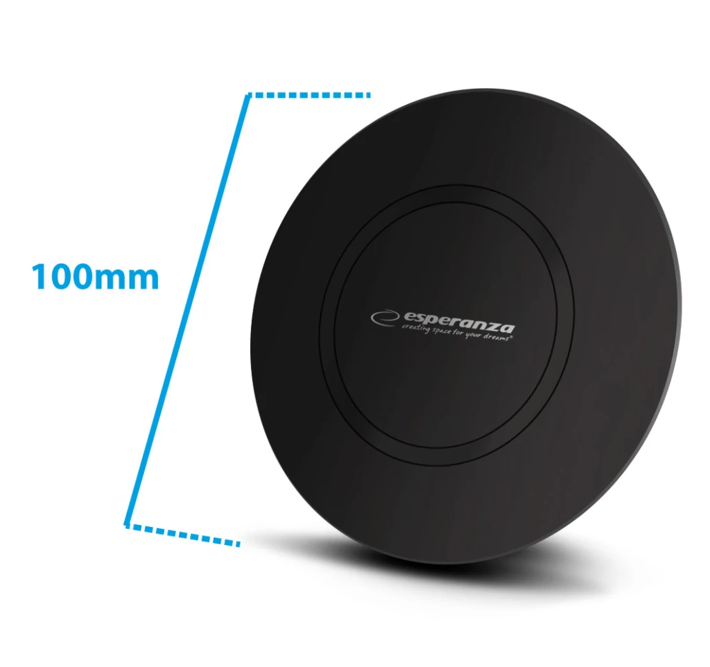 Wireless fast charging pad esperanza preon ezc102, output power: 5w/7.5w/10w/15w, power socket: usb type-c, includes a usb type-c/usb a cable with a l 3