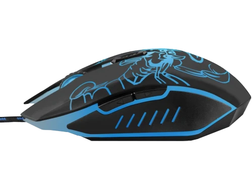 Mouse esperanza scorpio mx203, gaming mouse, 2400dpi, optical sensor, blue led, usb braided cable 2